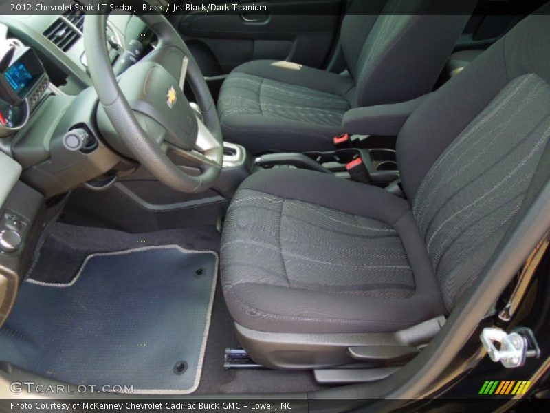 Black / Jet Black/Dark Titanium 2012 Chevrolet Sonic LT Sedan
