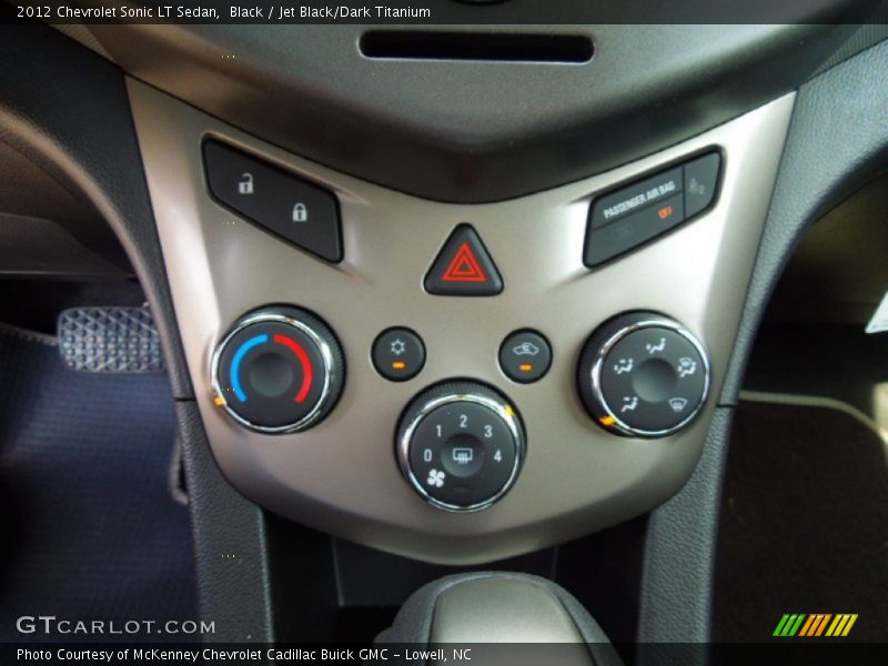 Black / Jet Black/Dark Titanium 2012 Chevrolet Sonic LT Sedan