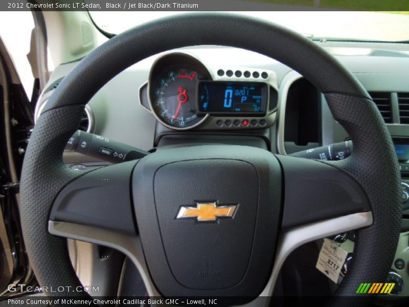 Black / Jet Black/Dark Titanium 2012 Chevrolet Sonic LT Sedan