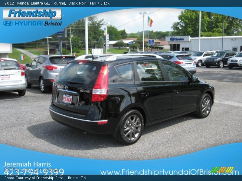 Black Noir Pearl / Black 2012 Hyundai Elantra GLS Touring