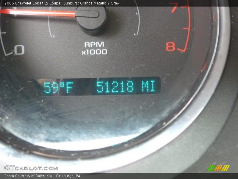 Sunburst Orange Metallic / Gray 2006 Chevrolet Cobalt LS Coupe