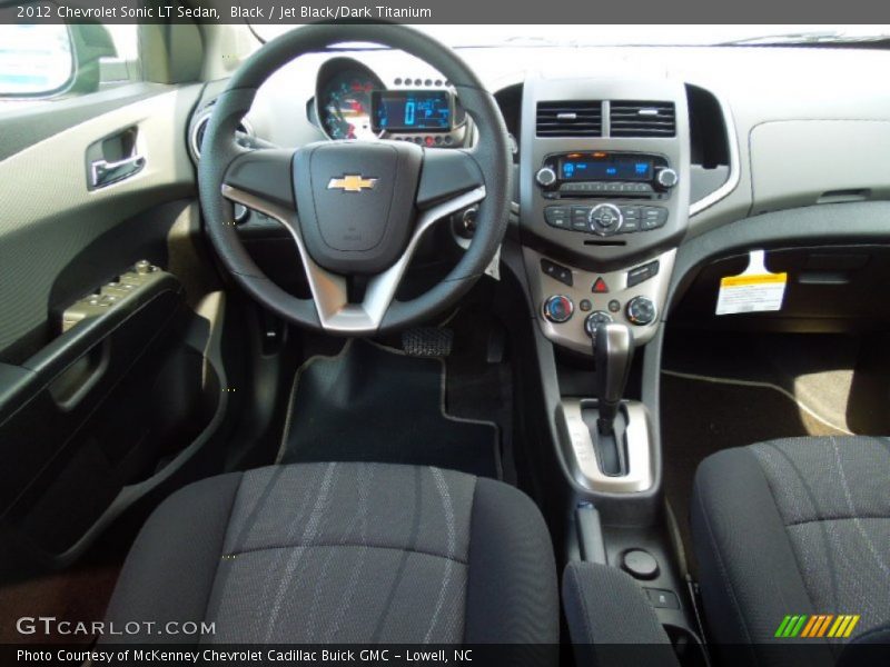 Black / Jet Black/Dark Titanium 2012 Chevrolet Sonic LT Sedan
