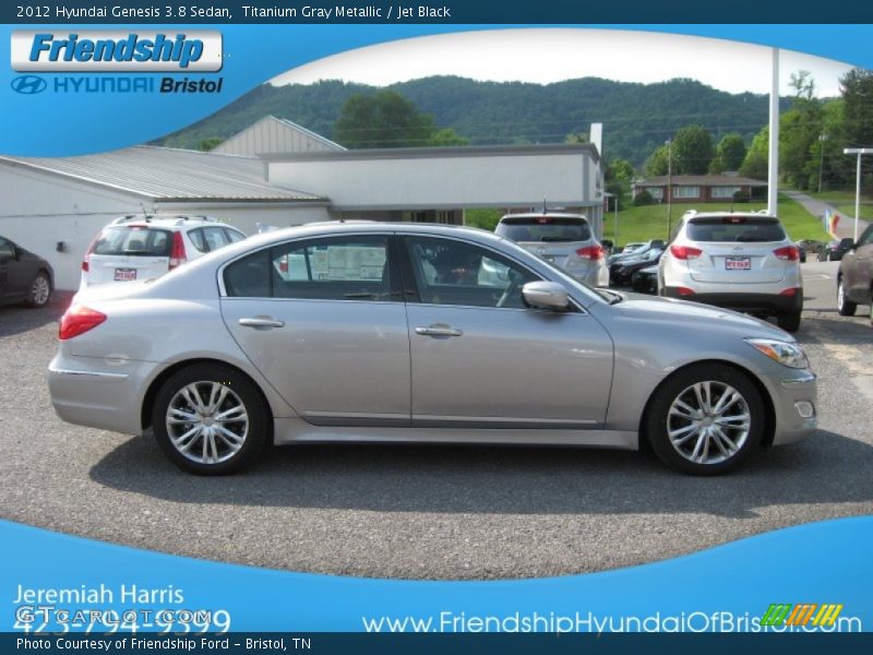 Titanium Gray Metallic / Jet Black 2012 Hyundai Genesis 3.8 Sedan