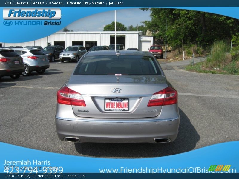 Titanium Gray Metallic / Jet Black 2012 Hyundai Genesis 3.8 Sedan