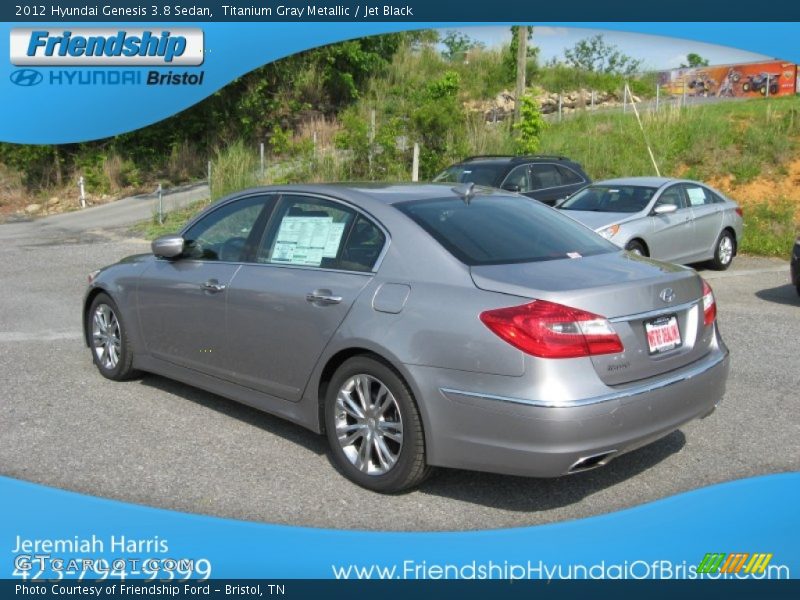 Titanium Gray Metallic / Jet Black 2012 Hyundai Genesis 3.8 Sedan