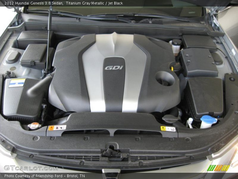 Titanium Gray Metallic / Jet Black 2012 Hyundai Genesis 3.8 Sedan