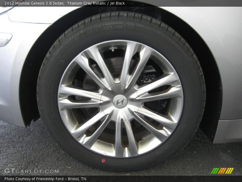 Titanium Gray Metallic / Jet Black 2012 Hyundai Genesis 3.8 Sedan