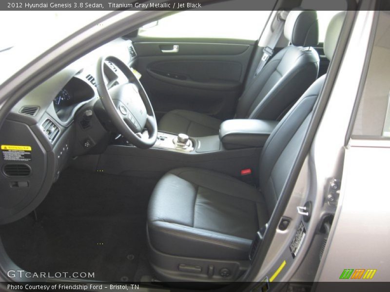 Titanium Gray Metallic / Jet Black 2012 Hyundai Genesis 3.8 Sedan