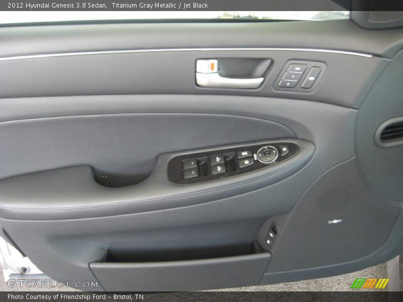 Titanium Gray Metallic / Jet Black 2012 Hyundai Genesis 3.8 Sedan