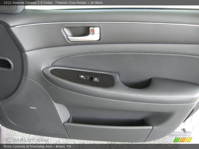 Titanium Gray Metallic / Jet Black 2012 Hyundai Genesis 3.8 Sedan
