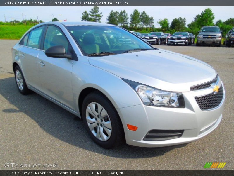 Silver Ice Metallic / Jet Black/Medium Titanium 2012 Chevrolet Cruze LS