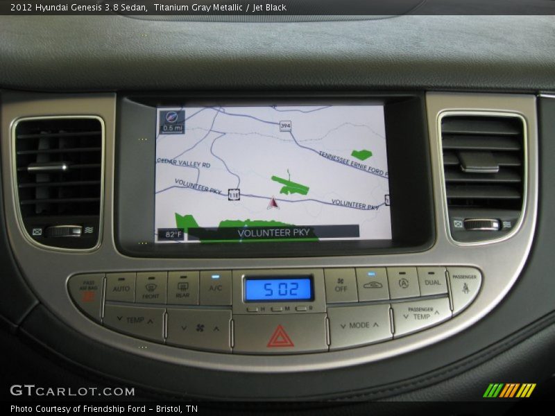 Titanium Gray Metallic / Jet Black 2012 Hyundai Genesis 3.8 Sedan