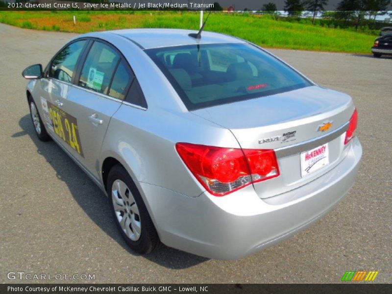 Silver Ice Metallic / Jet Black/Medium Titanium 2012 Chevrolet Cruze LS
