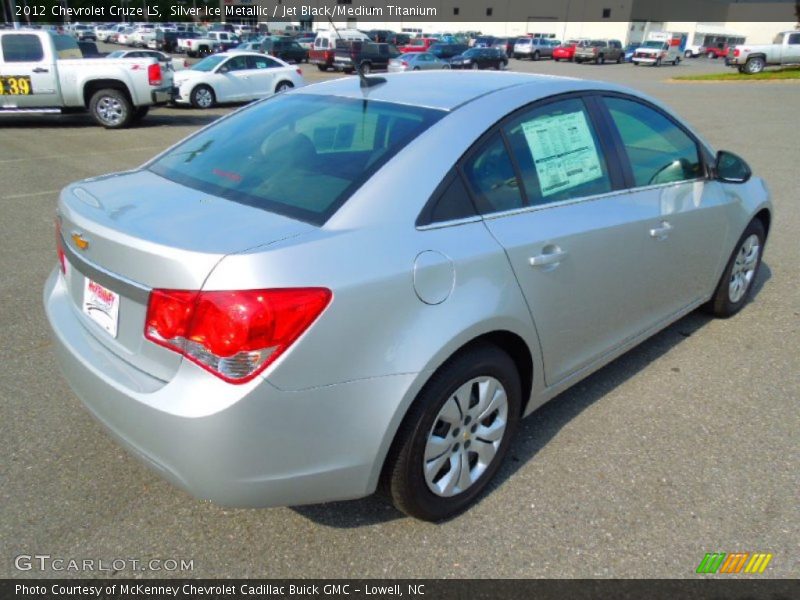 Silver Ice Metallic / Jet Black/Medium Titanium 2012 Chevrolet Cruze LS