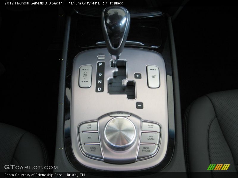 Titanium Gray Metallic / Jet Black 2012 Hyundai Genesis 3.8 Sedan