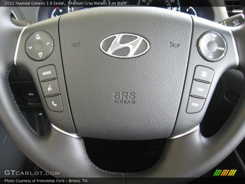 Titanium Gray Metallic / Jet Black 2012 Hyundai Genesis 3.8 Sedan