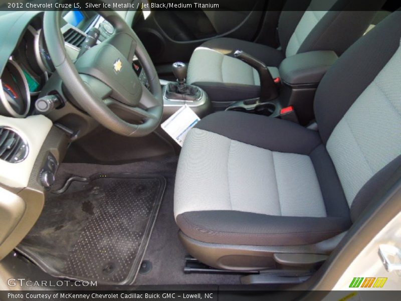 Silver Ice Metallic / Jet Black/Medium Titanium 2012 Chevrolet Cruze LS