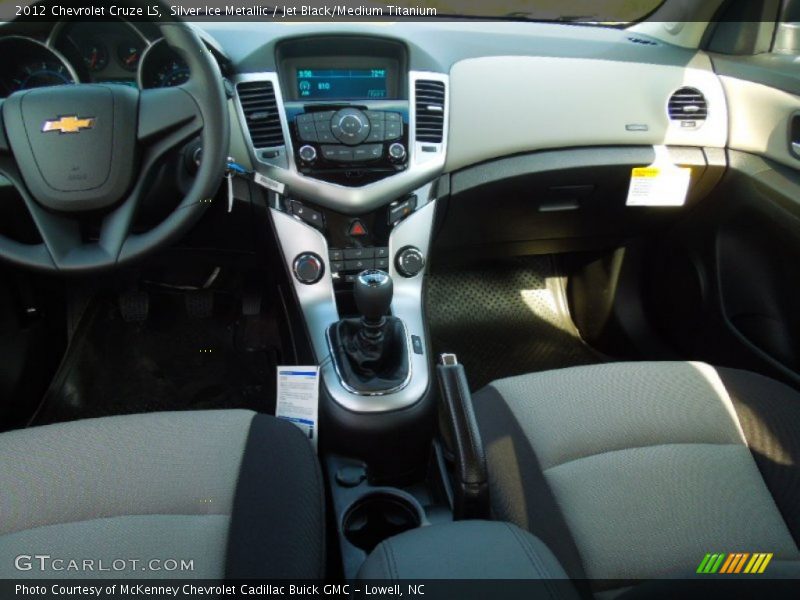 Silver Ice Metallic / Jet Black/Medium Titanium 2012 Chevrolet Cruze LS
