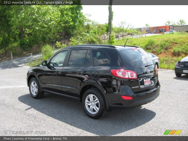 Twilight Black / Beige 2012 Hyundai Santa Fe GLS
