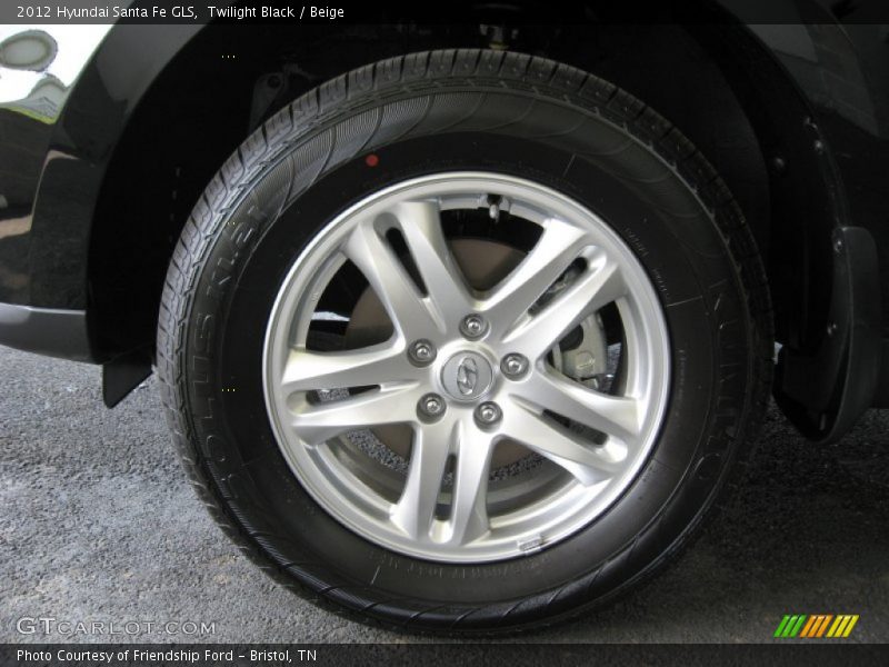 Twilight Black / Beige 2012 Hyundai Santa Fe GLS