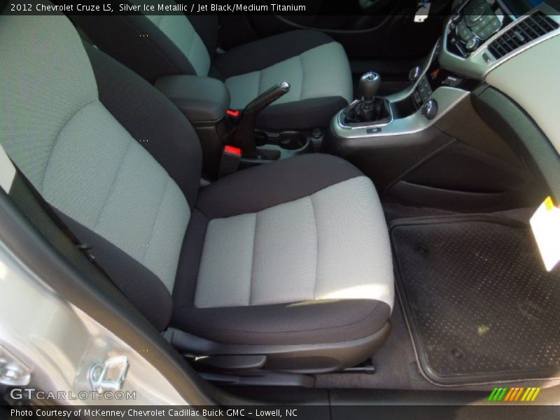 Silver Ice Metallic / Jet Black/Medium Titanium 2012 Chevrolet Cruze LS