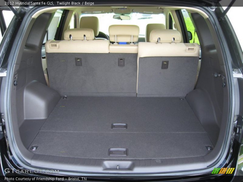 Twilight Black / Beige 2012 Hyundai Santa Fe GLS