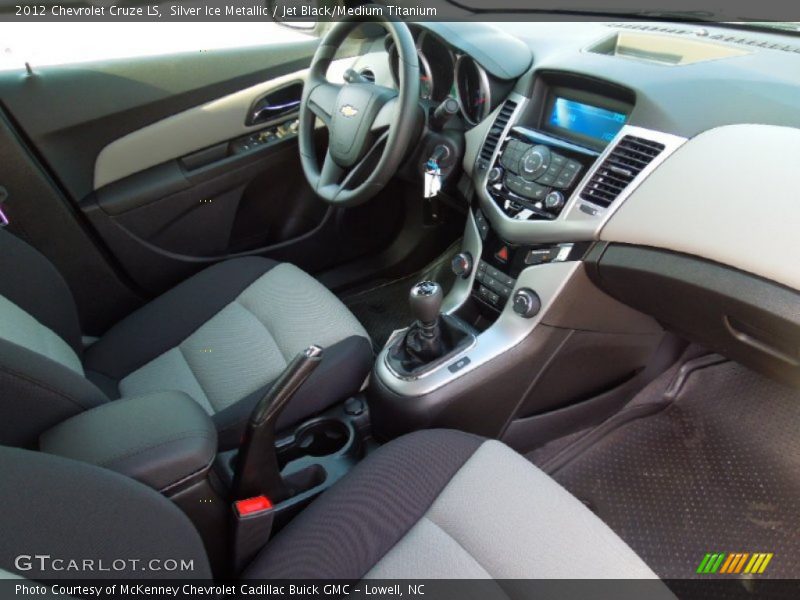 Silver Ice Metallic / Jet Black/Medium Titanium 2012 Chevrolet Cruze LS