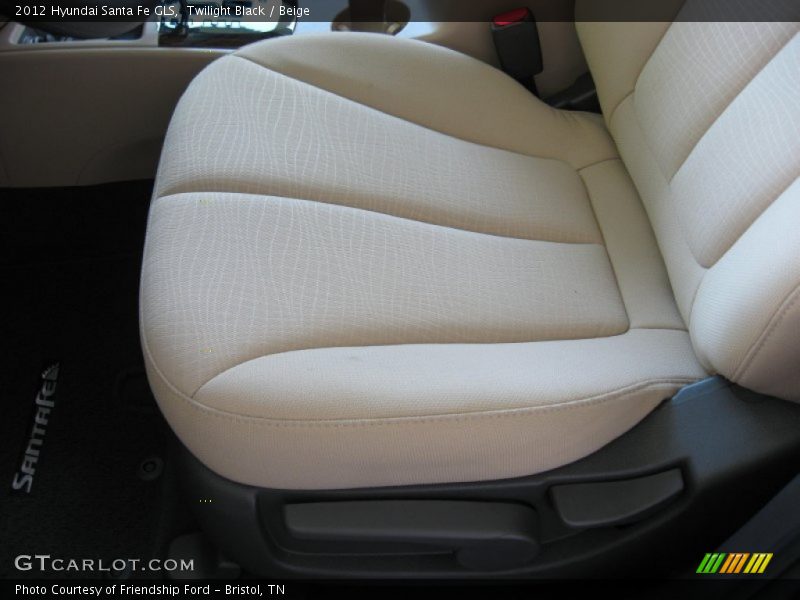 Twilight Black / Beige 2012 Hyundai Santa Fe GLS