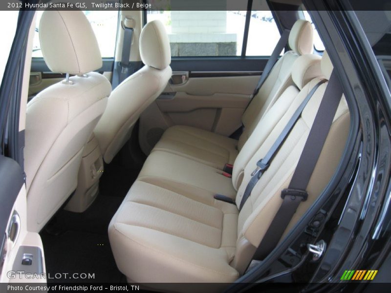 Twilight Black / Beige 2012 Hyundai Santa Fe GLS