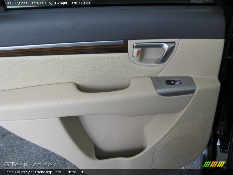 Twilight Black / Beige 2012 Hyundai Santa Fe GLS