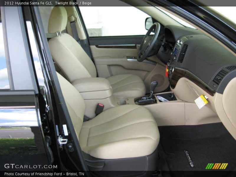 Twilight Black / Beige 2012 Hyundai Santa Fe GLS