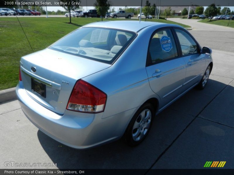 Ice Blue / Gray 2008 Kia Spectra EX Sedan
