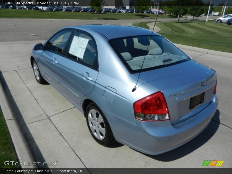 Ice Blue / Gray 2008 Kia Spectra EX Sedan