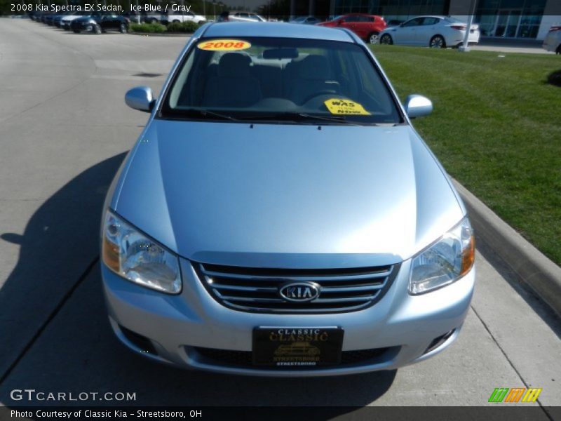 Ice Blue / Gray 2008 Kia Spectra EX Sedan