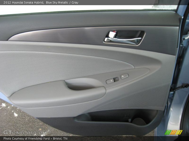 Blue Sky Metallic / Gray 2012 Hyundai Sonata Hybrid