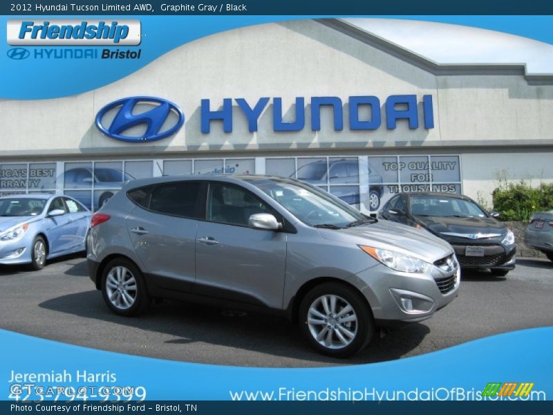 Graphite Gray / Black 2012 Hyundai Tucson Limited AWD