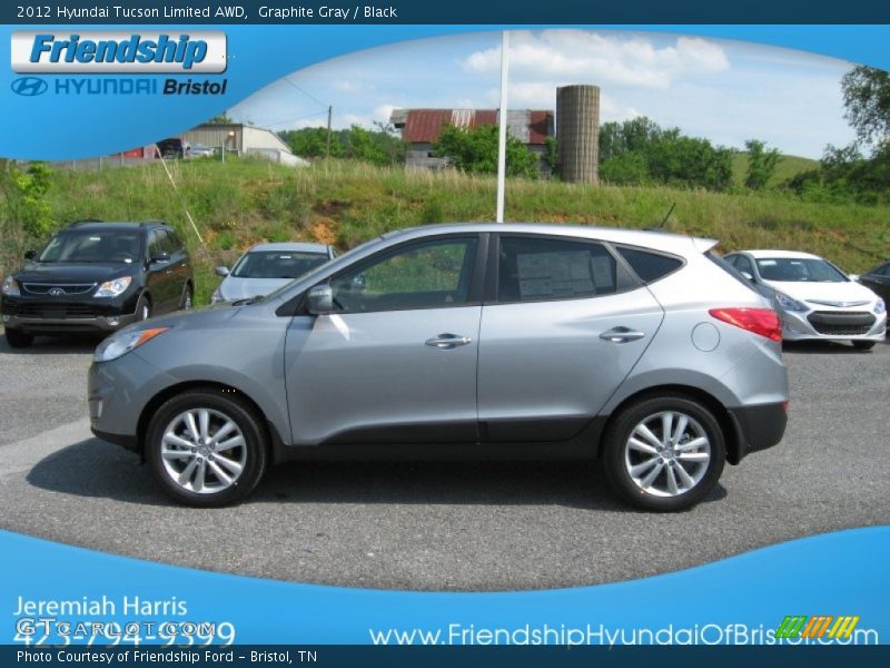 Graphite Gray / Black 2012 Hyundai Tucson Limited AWD