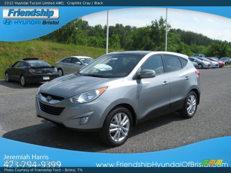 Graphite Gray / Black 2012 Hyundai Tucson Limited AWD