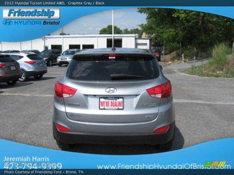 Graphite Gray / Black 2012 Hyundai Tucson Limited AWD