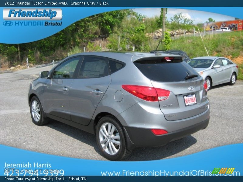 Graphite Gray / Black 2012 Hyundai Tucson Limited AWD