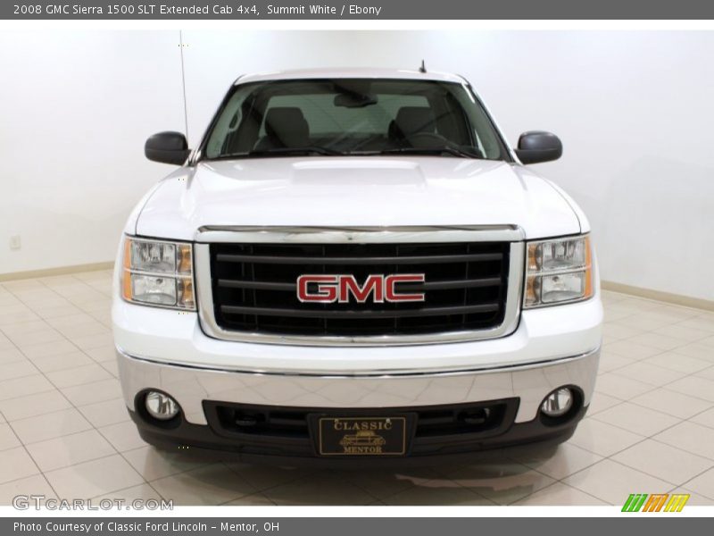 Summit White / Ebony 2008 GMC Sierra 1500 SLT Extended Cab 4x4