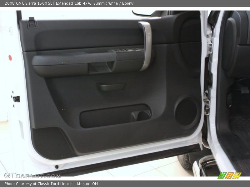 Summit White / Ebony 2008 GMC Sierra 1500 SLT Extended Cab 4x4