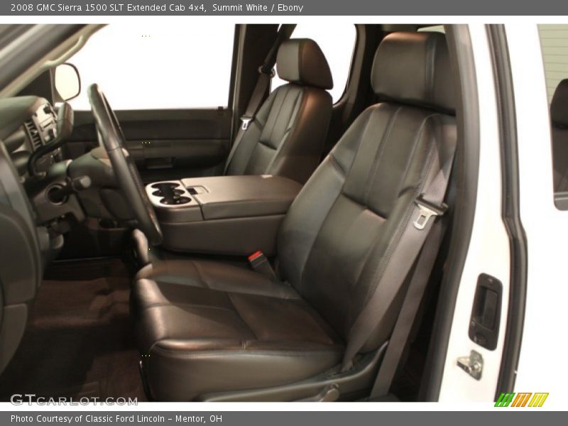 Summit White / Ebony 2008 GMC Sierra 1500 SLT Extended Cab 4x4