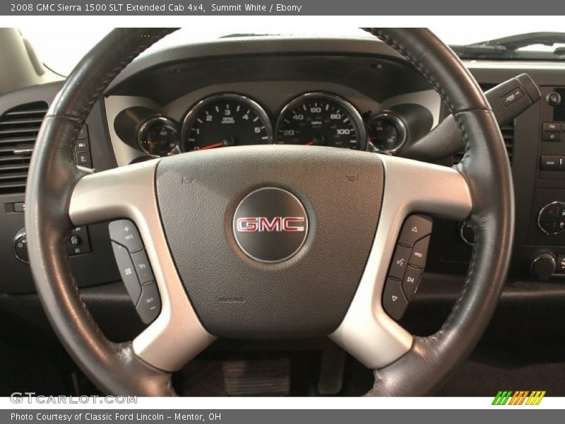 Summit White / Ebony 2008 GMC Sierra 1500 SLT Extended Cab 4x4
