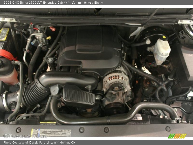 Summit White / Ebony 2008 GMC Sierra 1500 SLT Extended Cab 4x4