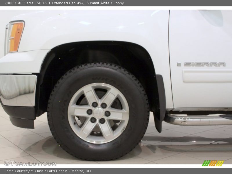 Summit White / Ebony 2008 GMC Sierra 1500 SLT Extended Cab 4x4