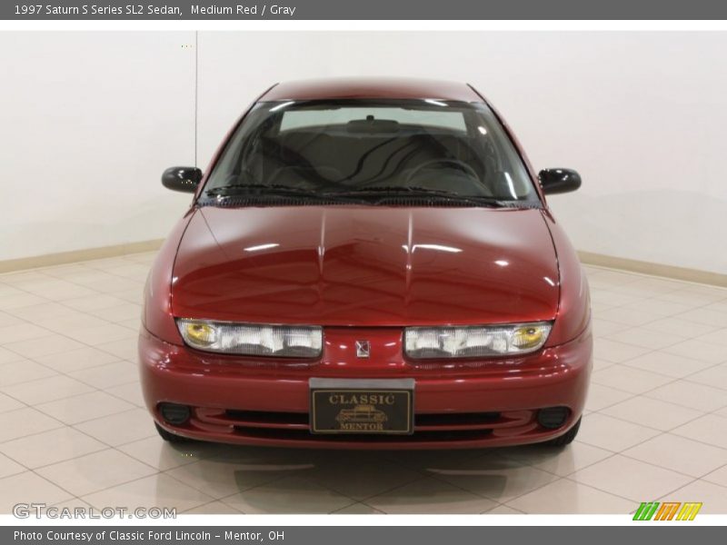 Medium Red / Gray 1997 Saturn S Series SL2 Sedan