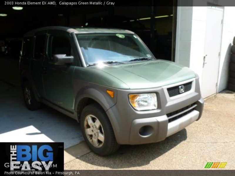 Galapagos Green Metallic / Gray 2003 Honda Element EX AWD