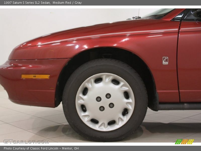 Medium Red / Gray 1997 Saturn S Series SL2 Sedan