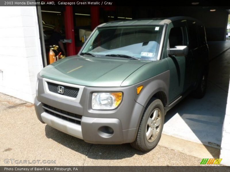 Galapagos Green Metallic / Gray 2003 Honda Element EX AWD